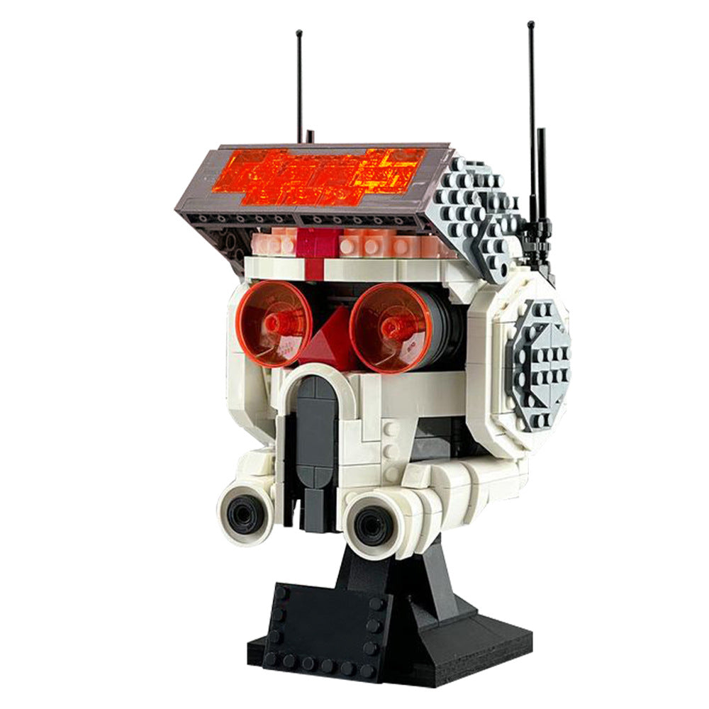 bad batch helmet tech building set | star wars | moc-142590 - 5