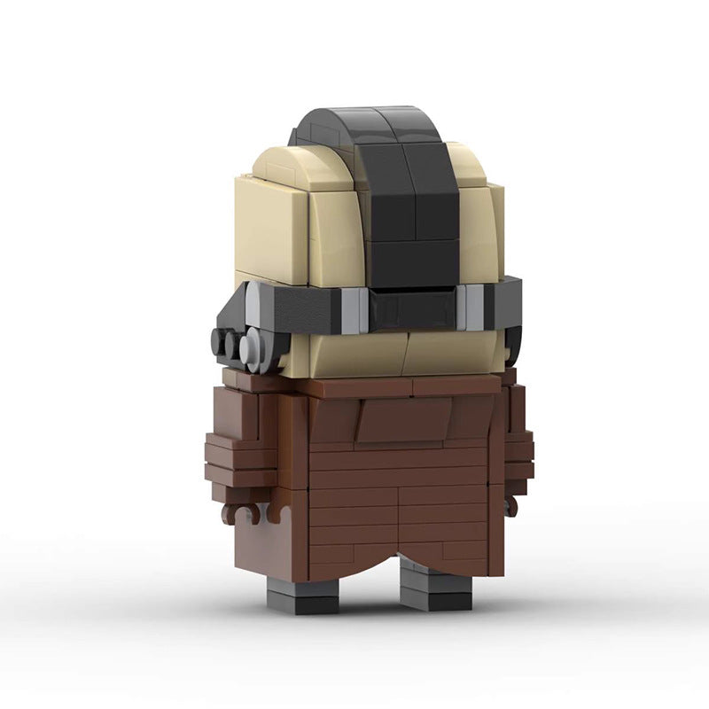 bane trench coat brickheadz building set | lego-compatible dc moc - 2