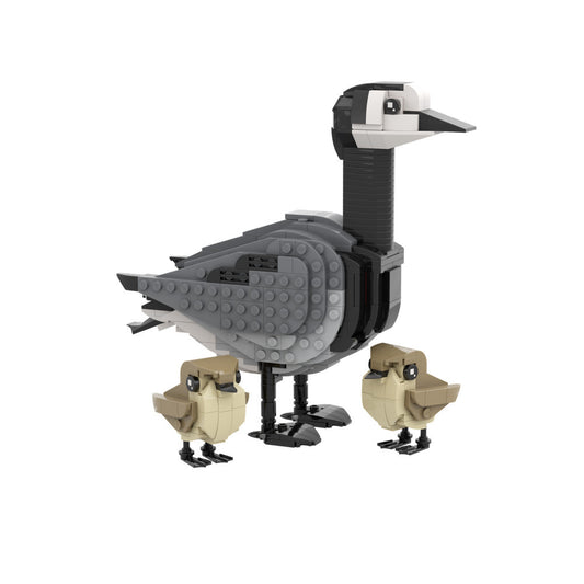 barnacle goose and goslings building set | moc-174477 - 1