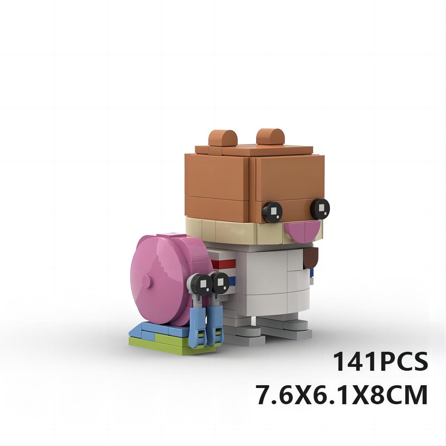 bart simpson moc brickheadz building set | lego-compatible building toy - 1