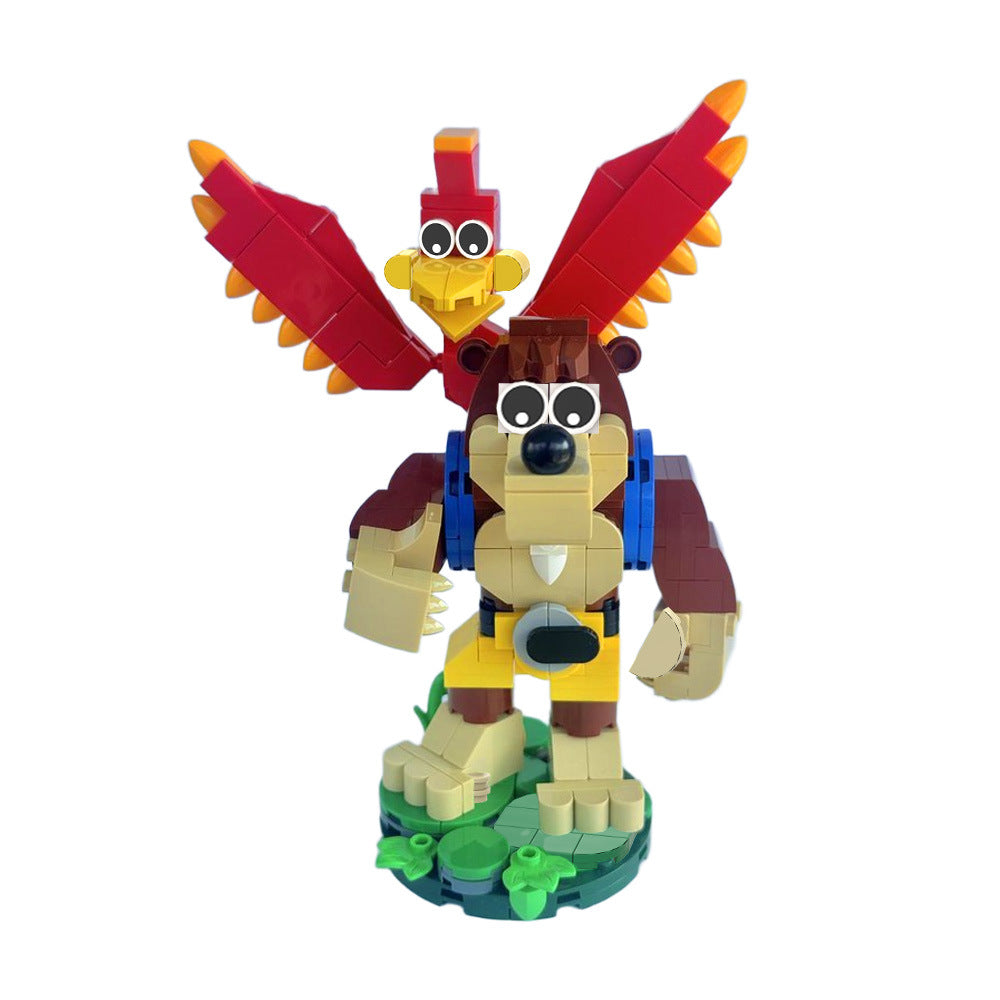 bear-and-bird duo building set | banjo-kazooie | moc-198710 - 5
