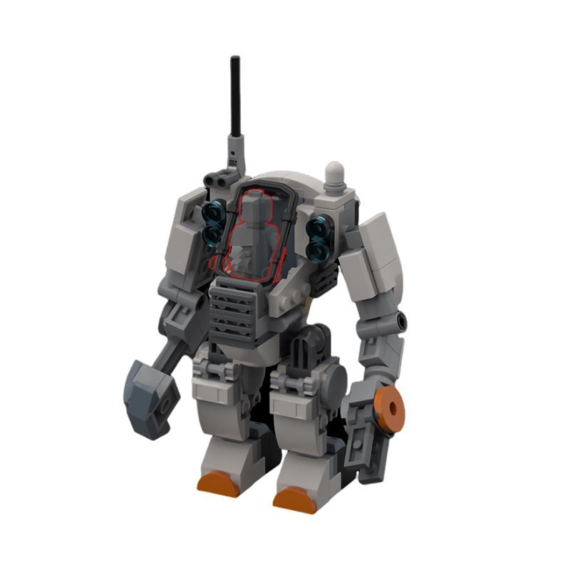 beefed-up city space construction mech building set | moc-171661 - 4
