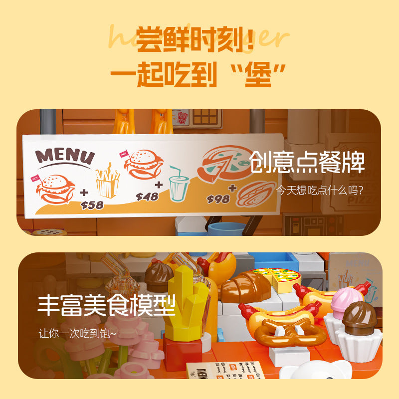 berger shop building set - 1727 pcs | jie star 9082 - 2