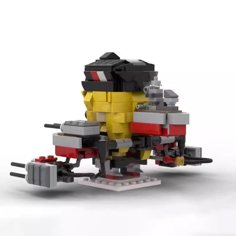 bismarck - al - iron blood battleship brickheadz building set | moc-122183 - 3