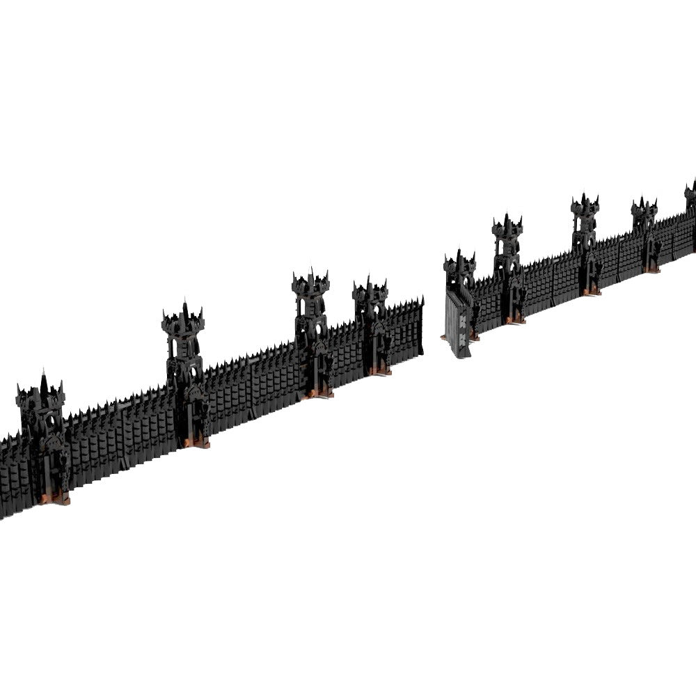 black gate building set | lotr | moc-189194 - 6