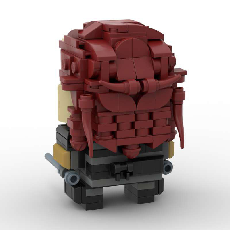 black widow brickheadz building set | lego-compatible marvel moc toy - 4