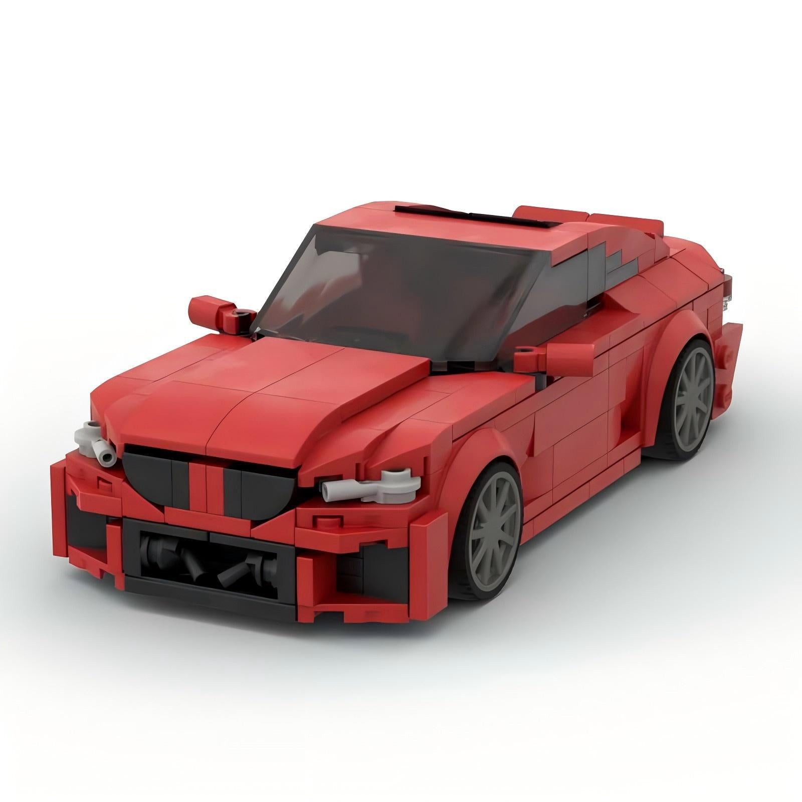 bmw m2 (g87) red building set | moc-177481 - 3