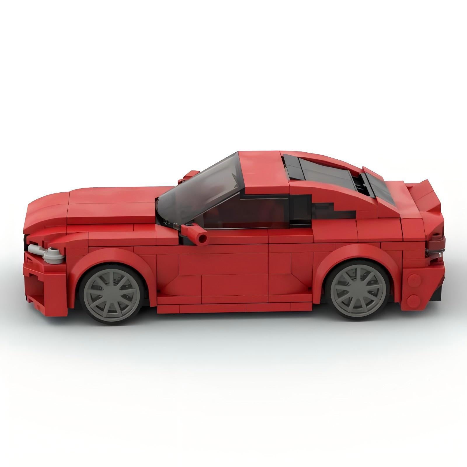 bmw m2 (g87) red building set | moc-177481 - 4