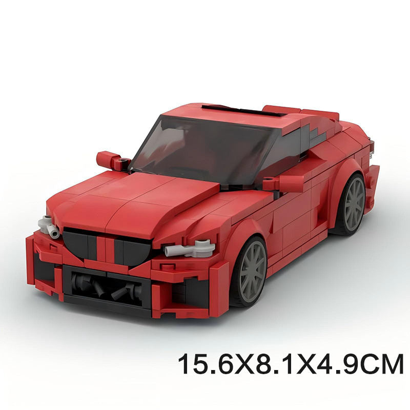 bmw m2 (g87) red building set | moc-177481 - 5