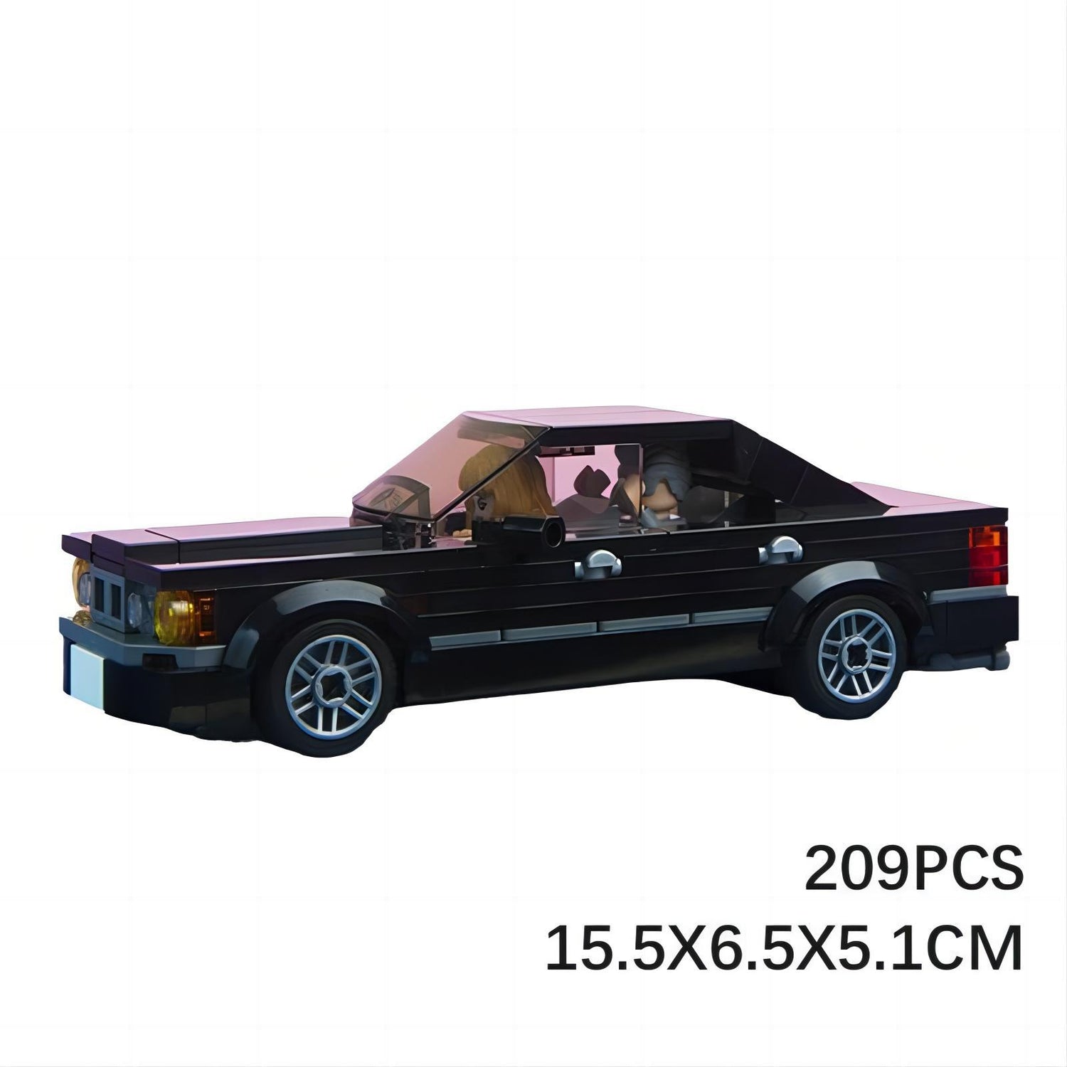 bmw m5 e34 black building set | moc-113659 - 6