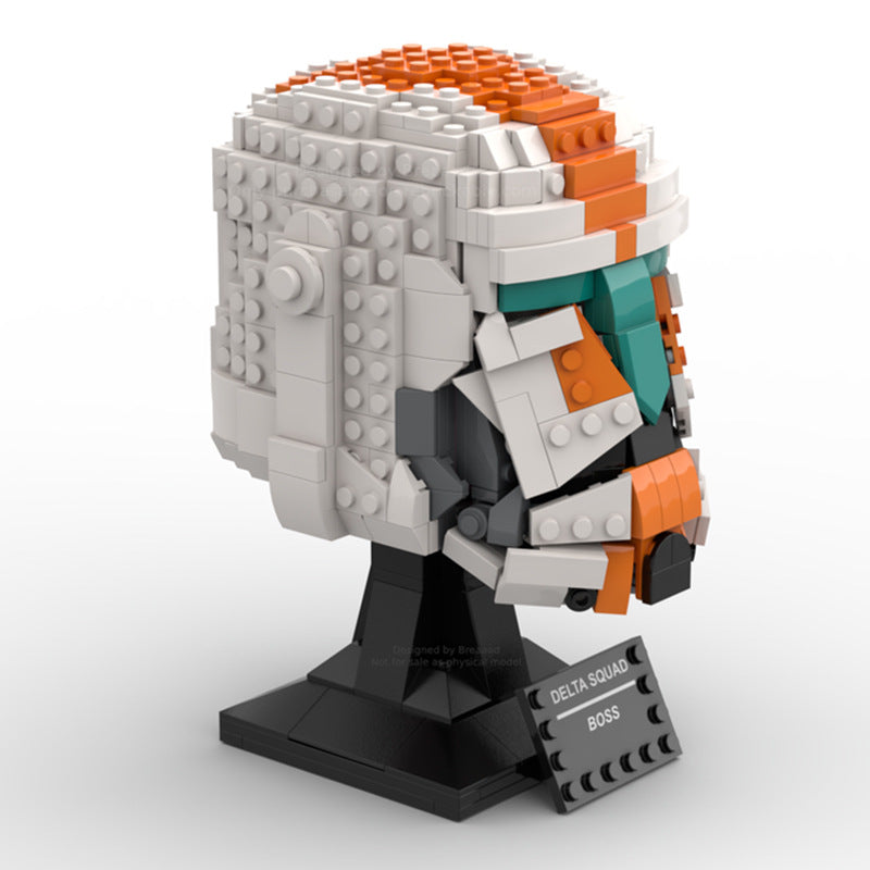 boss - delta squad helmet building set | star wars | moc-83563 - 4