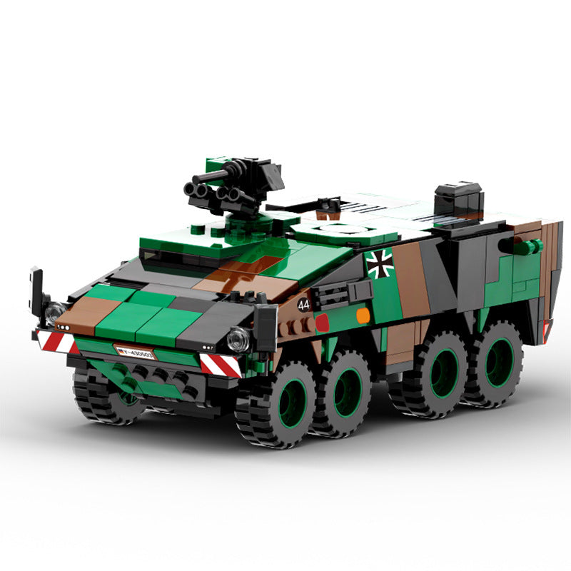 boxer armored vehicle building blocks set - wange bricks 438 pcs - 3