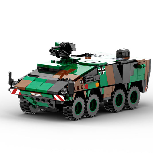 boxer armored vehicle building blocks set - wange bricks 438 pcs - 3