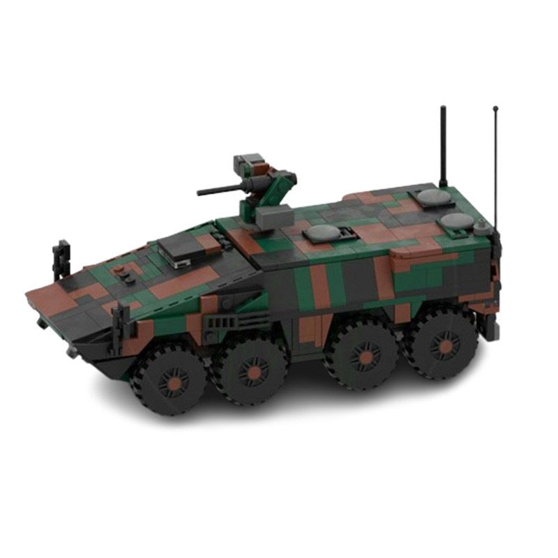 boxer building set | 8x8 apc - 1:35 scale | moc-161767 - 1