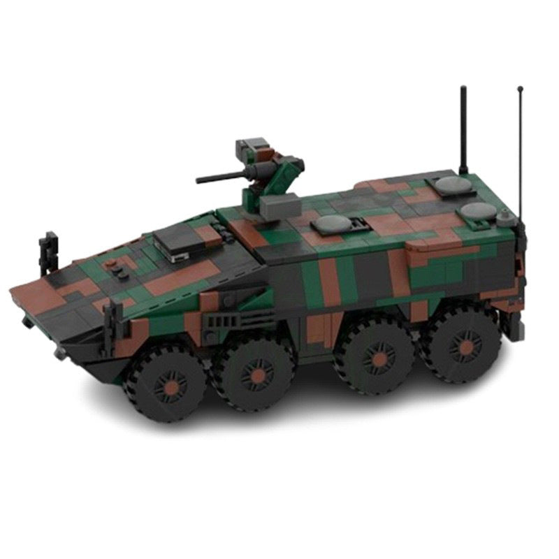 boxer building set | 8x8 apc - 1:35 scale | moc-161767 - 2
