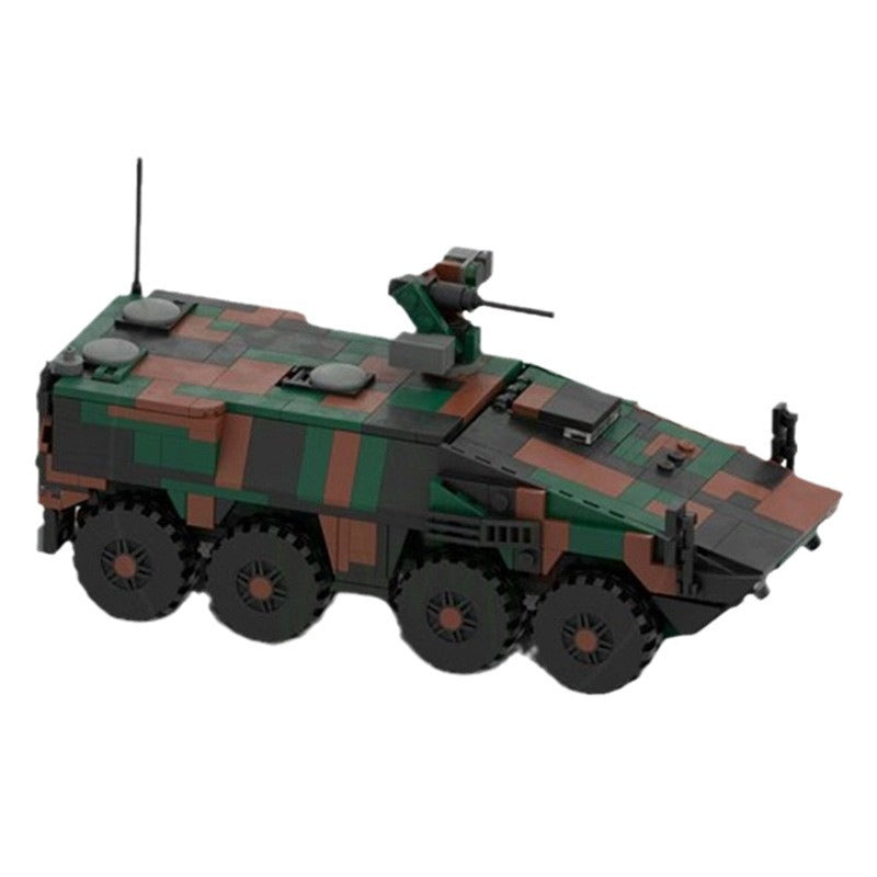 boxer building set | 8x8 apc - 1:35 scale | moc-161767 - 4