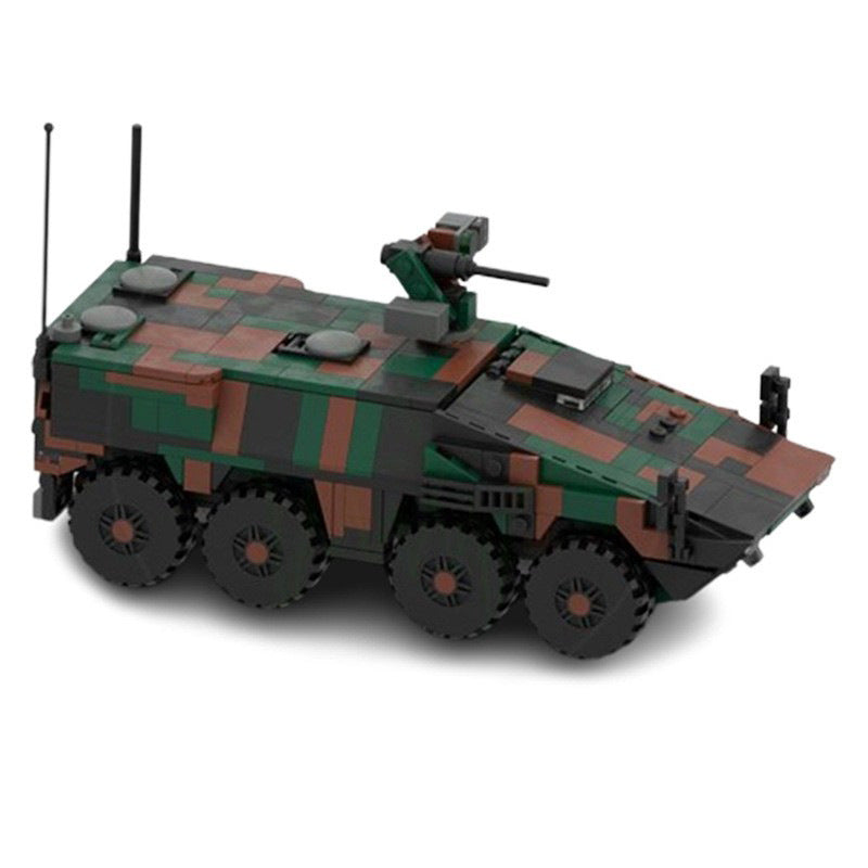 boxer building set | 8x8 apc - 1:35 scale | moc-161767 - 5