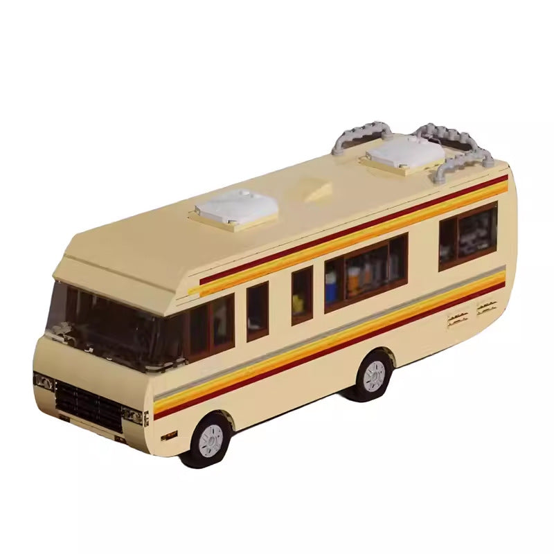 breaking bad rv lab building set | 676 pcs lego compatible - 2