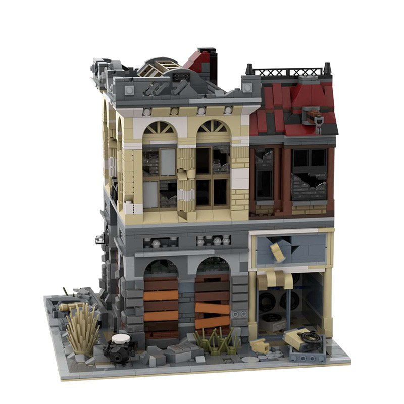 brick bank building set | apocalypse version | moc-41175 - 4