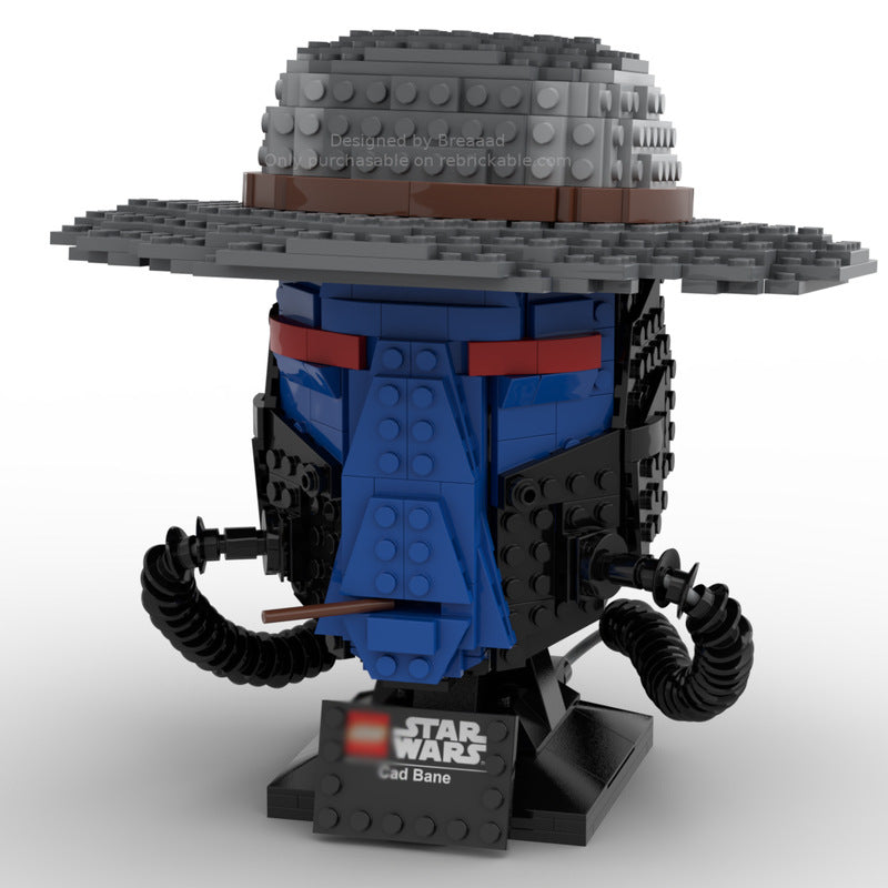 cad bane helmet building set | star wars | moc-80873 - 1