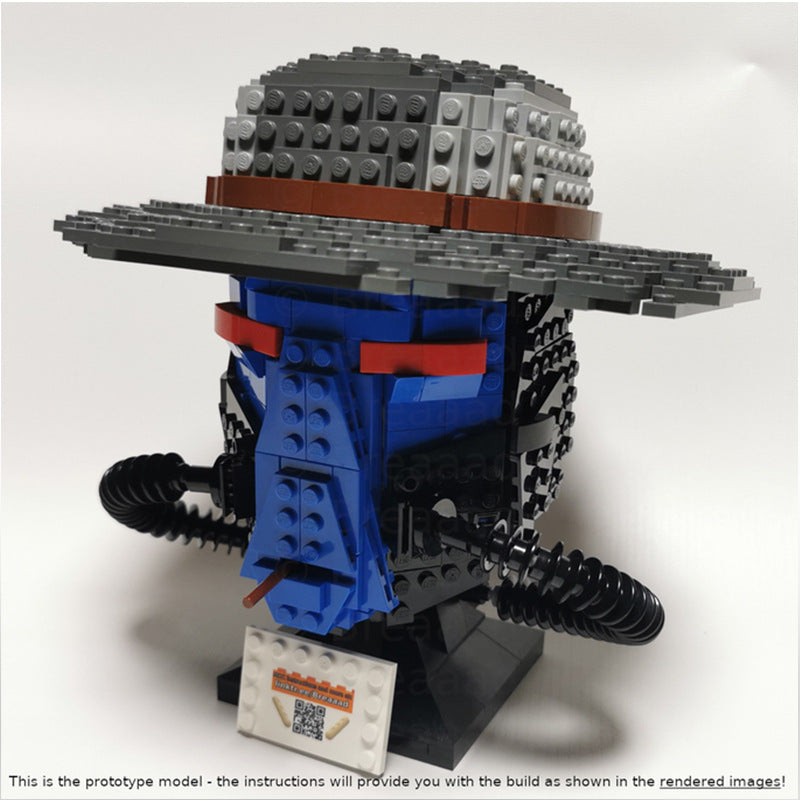 cad bane helmet building set | star wars | moc-80873 - 2