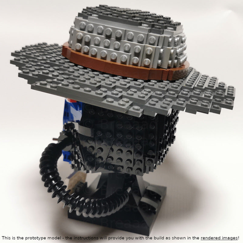 cad bane helmet building set | star wars | moc-80873 - 3