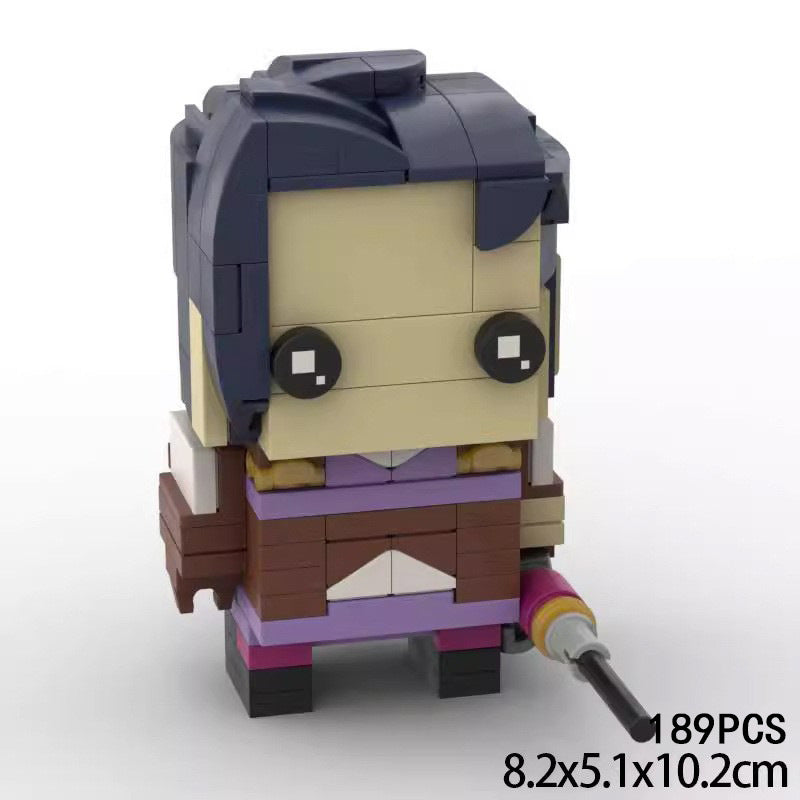 caitlyn brickheadz building set | league of legends | lego-compatible moc - 1