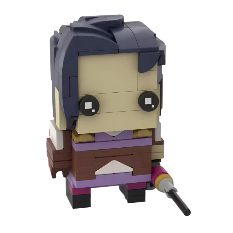 caitlyn brickheadz building set | league of legends | lego-compatible moc - 2
