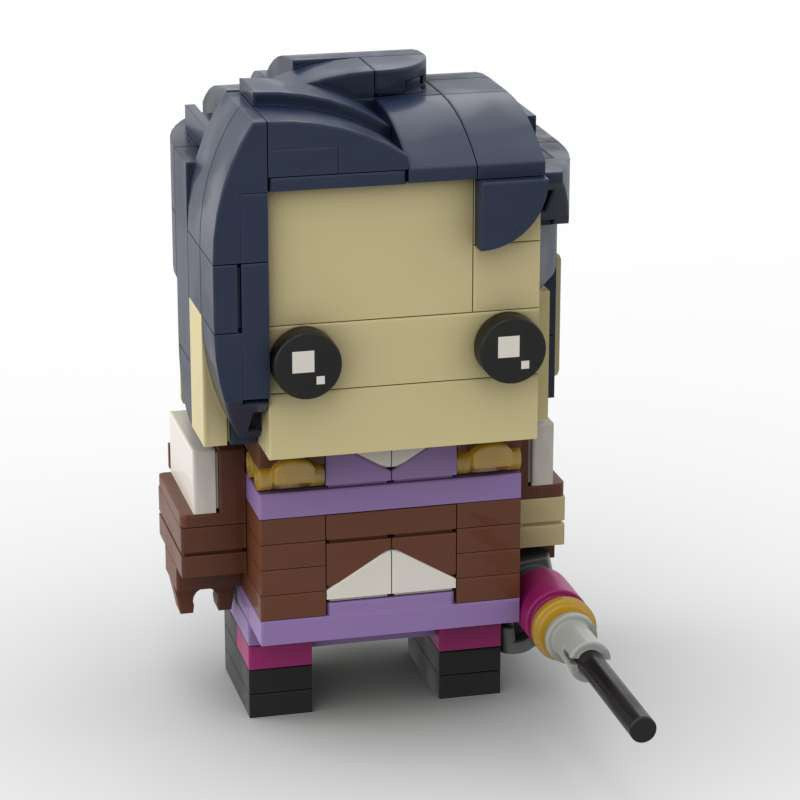 caitlyn brickheadz building set | league of legends | lego-compatible moc - 3