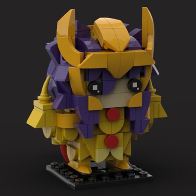 cancer no deathmask brickheadz building set | saint seiya | moc-94001 - 1