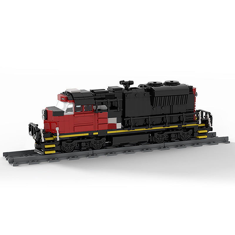 cargo train building set | emd sd70m-2 cn train | moc-47989 - 2