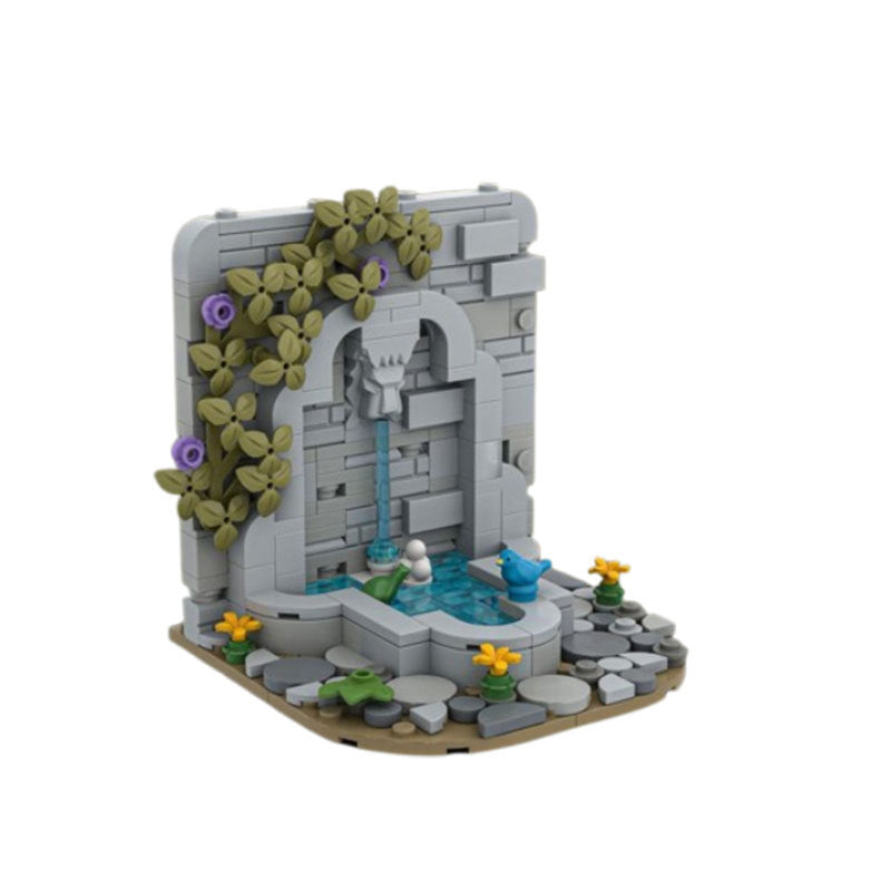 castle's fountain building set | moc-136382 - 3