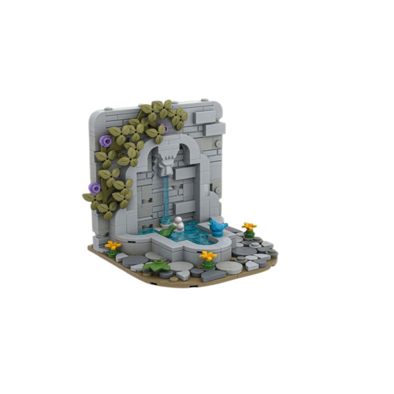 castle's fountain building set | moc-136382 - 4