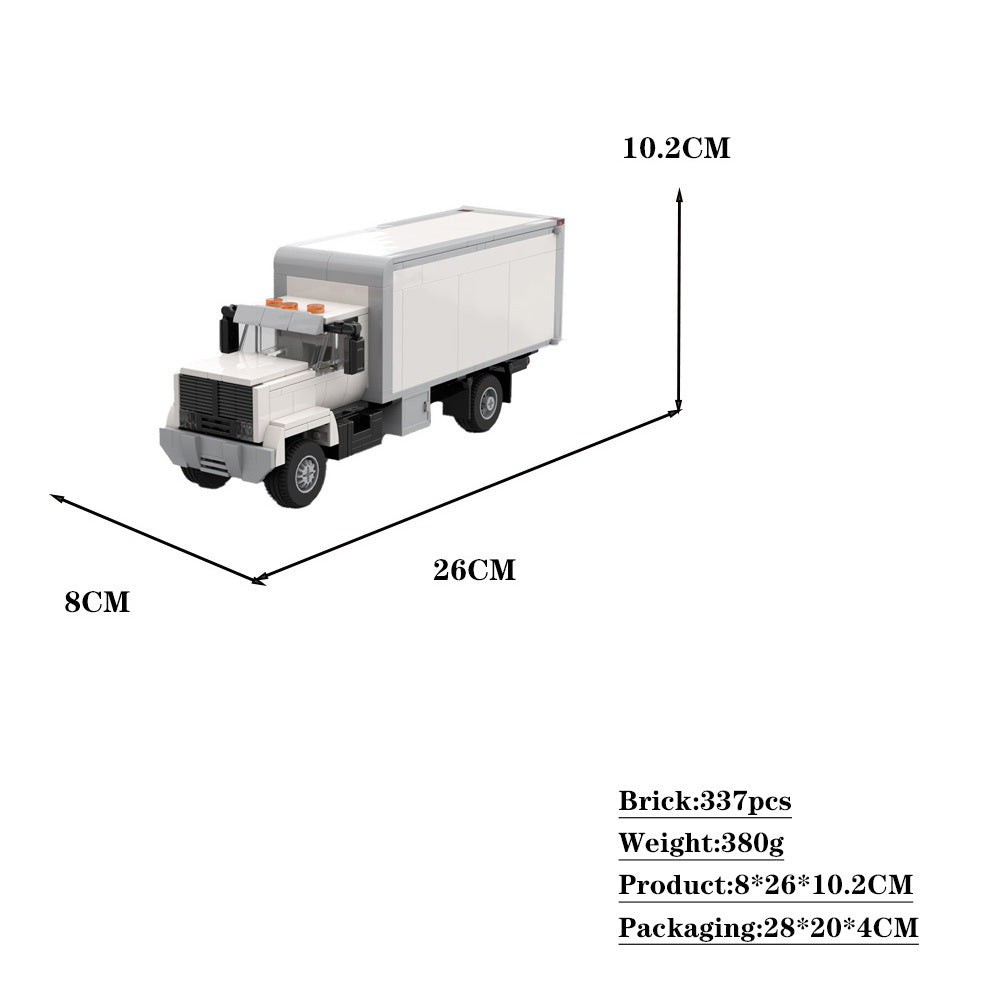 chevrolet kodiak c70 boxtruck building set | moc-67214 - 5