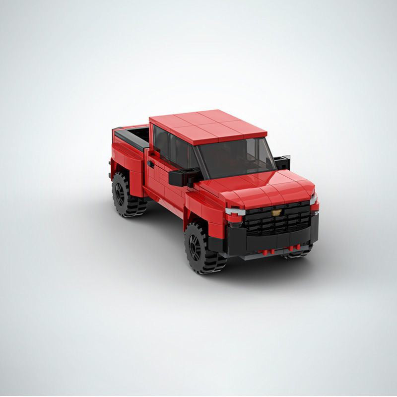 chevrolet silverado 1500 trail boss building set | moc-55444 - 4