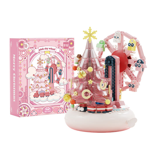 christmas ferris wheel music box - 524 pcs | dk 7030 - 5