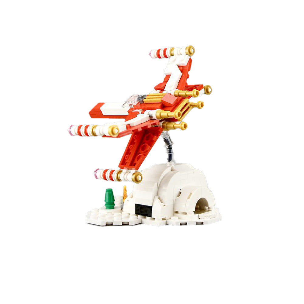 christmas x-wing microscale building set | star wars | moc-40692 - 3