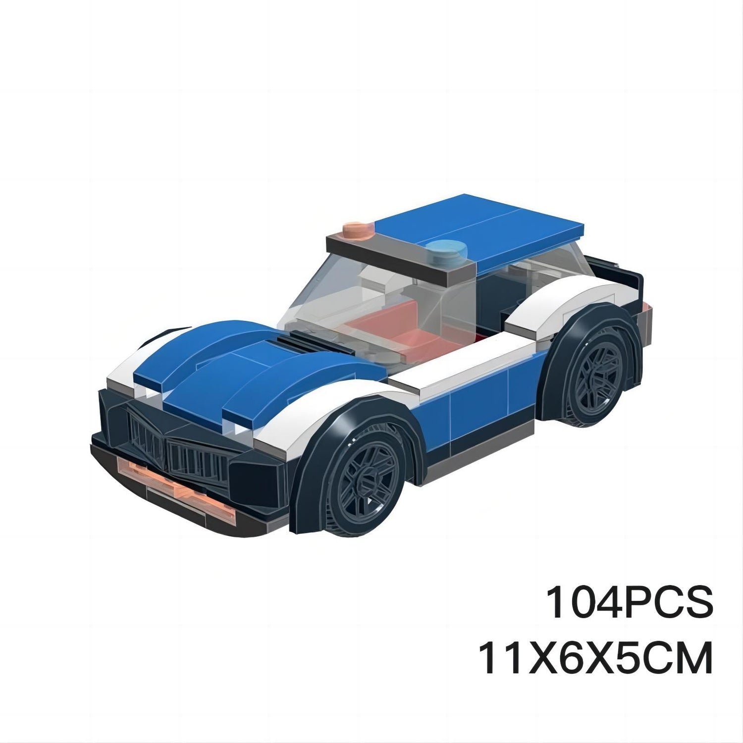 city police car building set | moc-5997 - 3