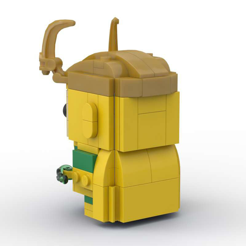 classic loki moc brickheadz building blocks set | compatible with lego - 3