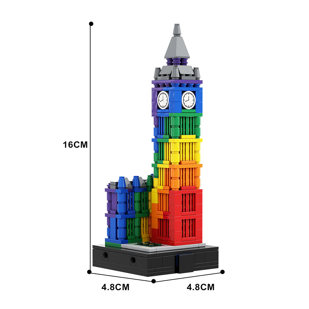 colorful big ben ii | building set | moc-133916 - 4