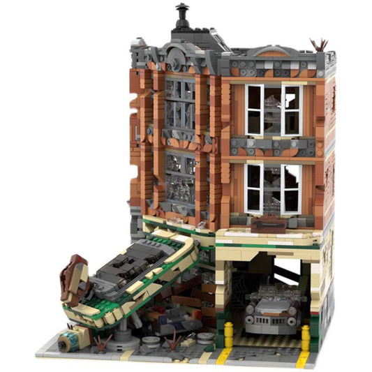 corner garage building set | apocalypse version | moc-66422 - 1