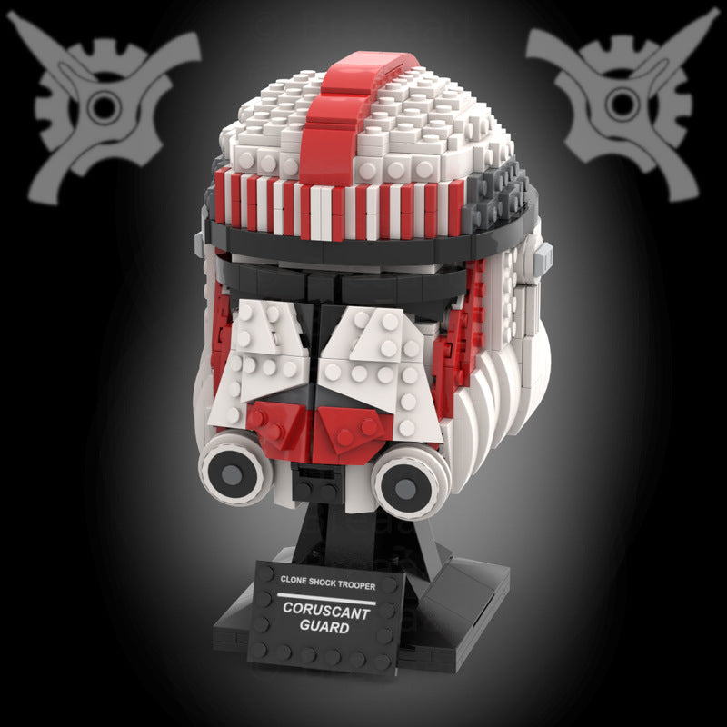 coruscant guard helmet building set | moc-98153 - 1