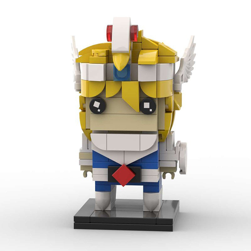 crystal saint brickheadz moc building set | saint seiya | moc-56820 - 3
