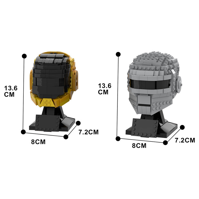 daft punk helmet building set | moc-90093 - 3