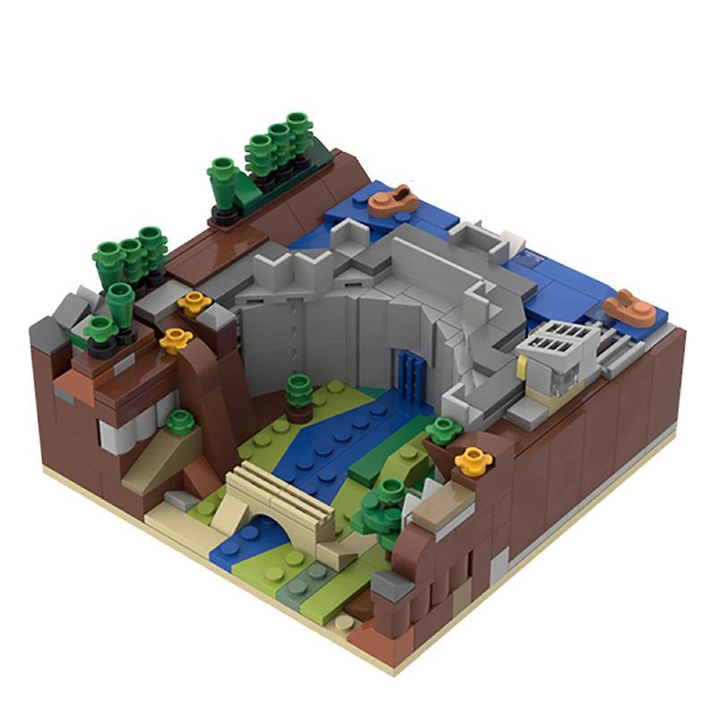dam diorama building set | moc-36315 - 3
