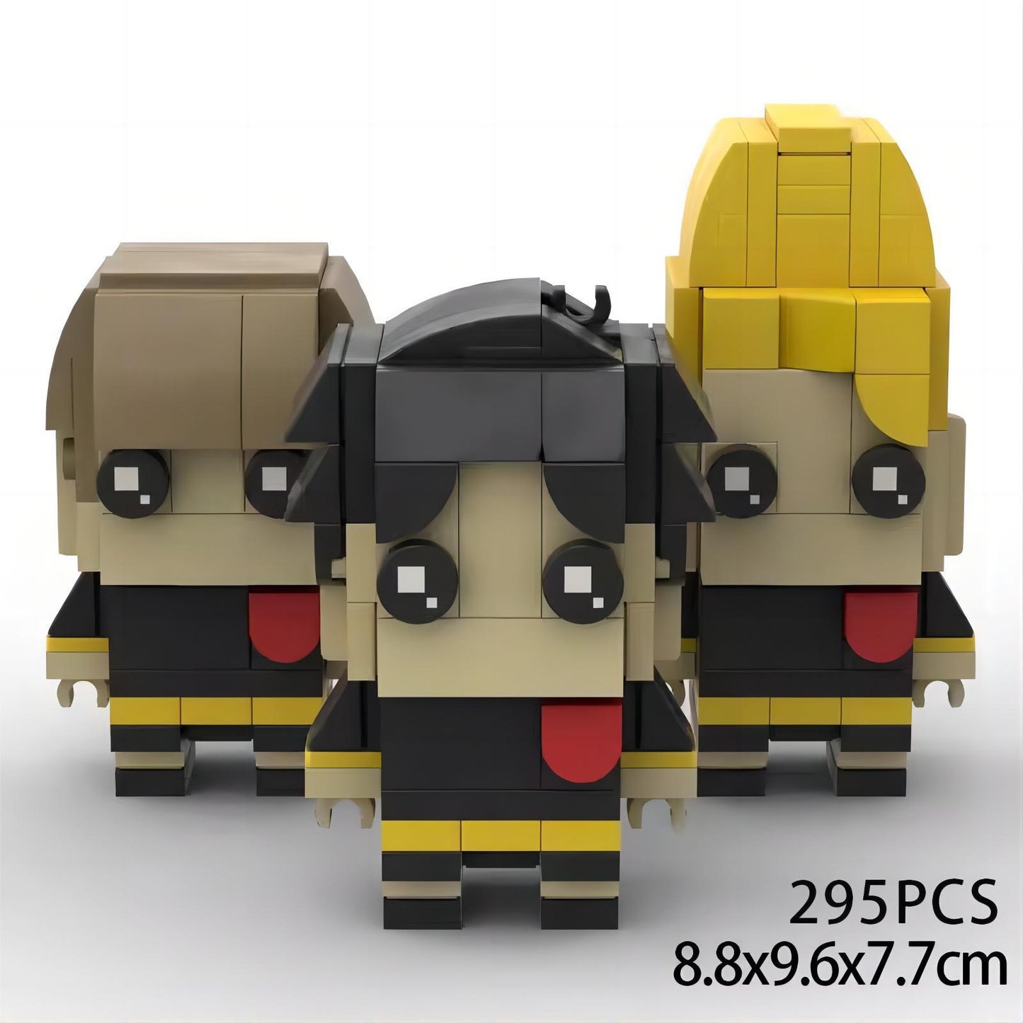 damian desmond & followers brickheadz building set | spy x family | lego compatible - 1