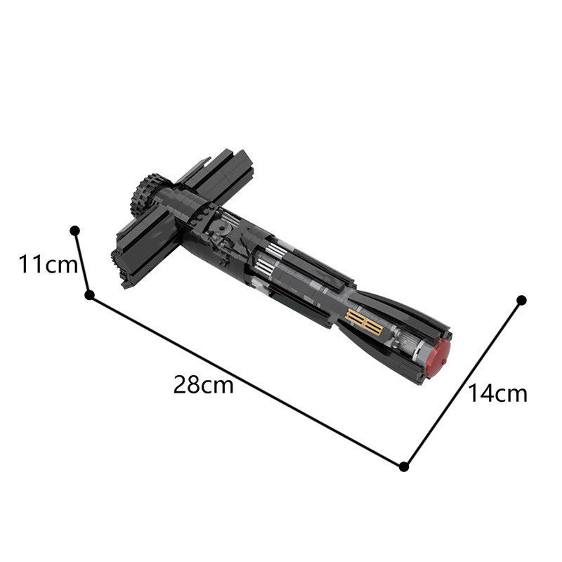 dark lord emo kid lightsaber building set | moc-35008 - 3