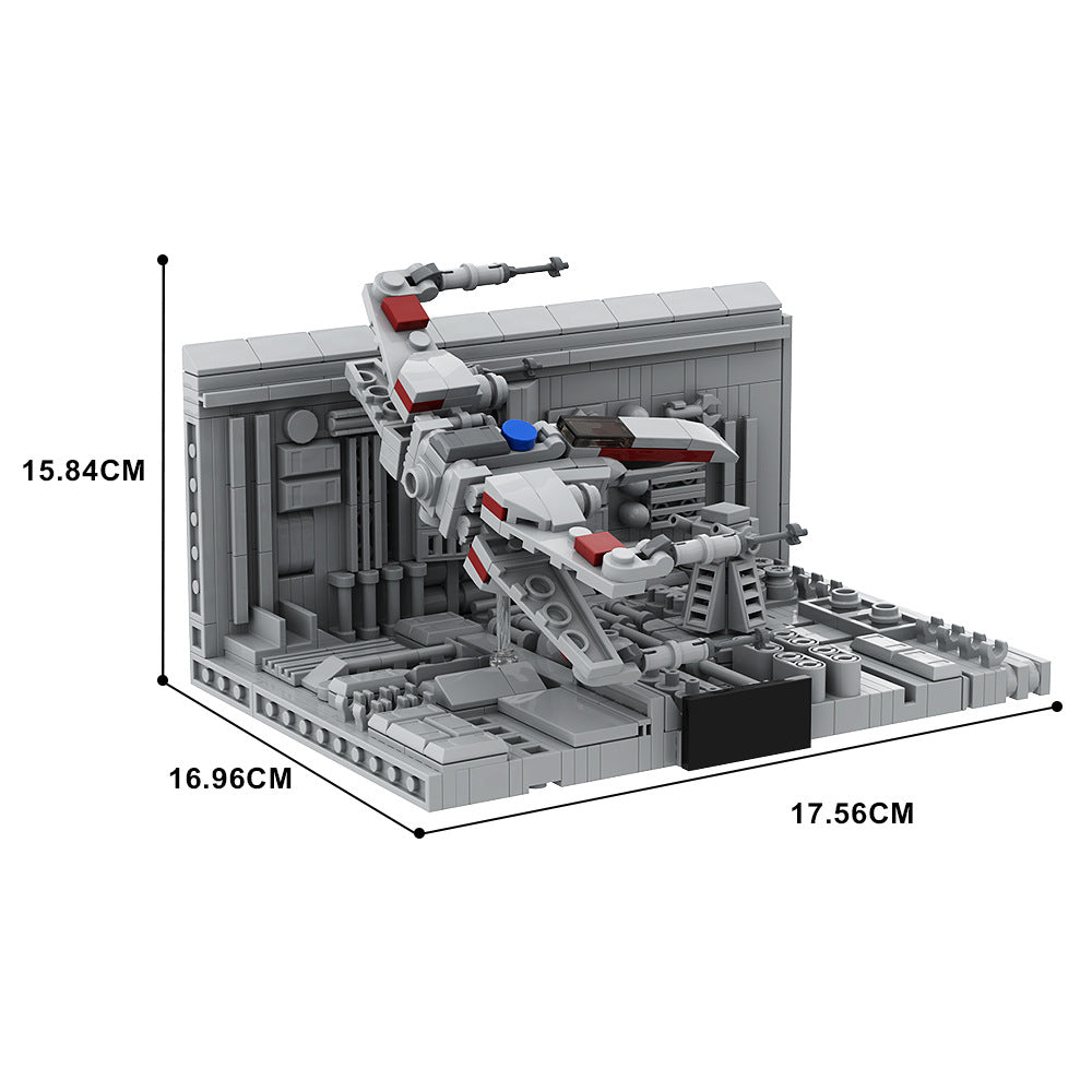 death star trench run building set | star wars | moc-138797 - 4