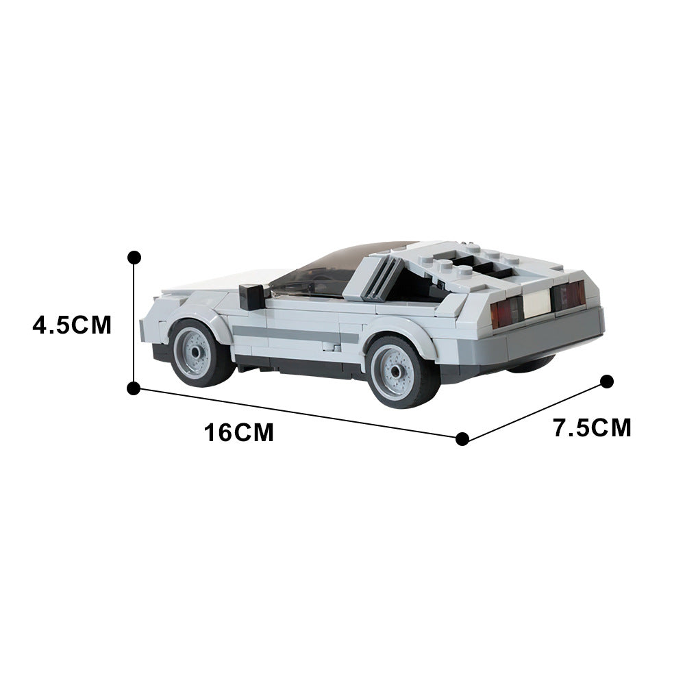 delorean dmc-12 time machine | back to the future | moc-121922 - 4