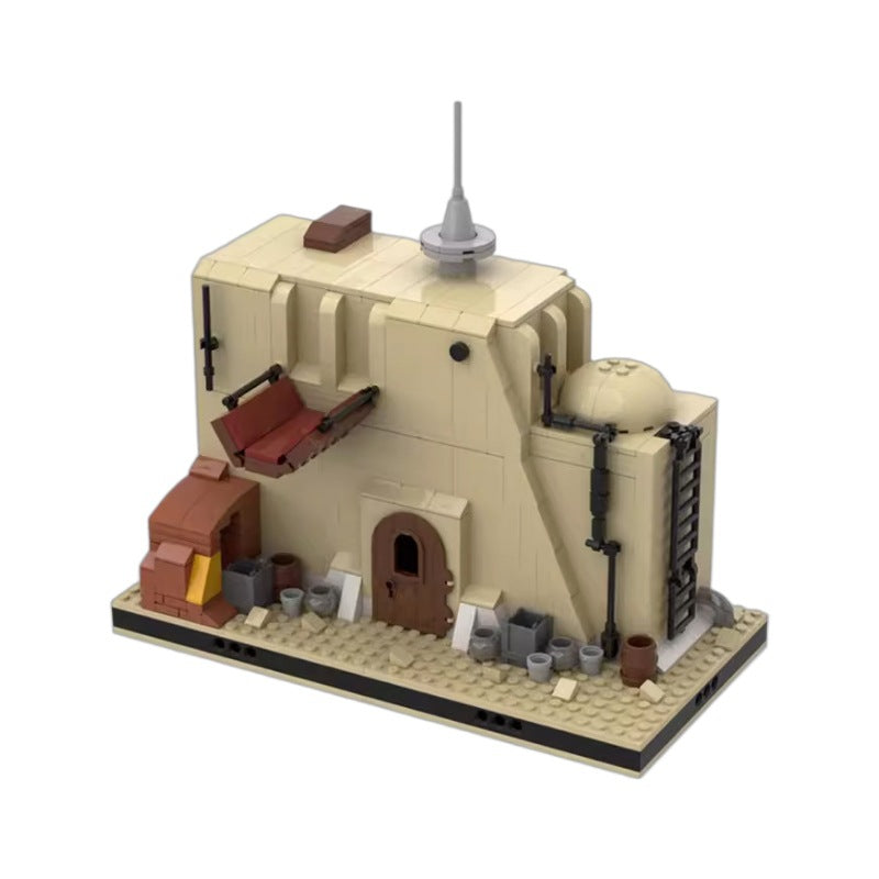 desert junk store for a modular space desert village | building set | moc-55496 - 2
